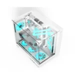 ⁦Acer V330 ATX Mid Tower Three Panel Front Top & Left Side Tempered Glass Case With 6 ARGB Fans - White⁩ - الصورة ⁦2⁩