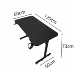 ⁦ROYAL RGB Lighting Gaming Table with Carbon Fiber Surface BLACK 110*60⁩ - الصورة ⁦4⁩
