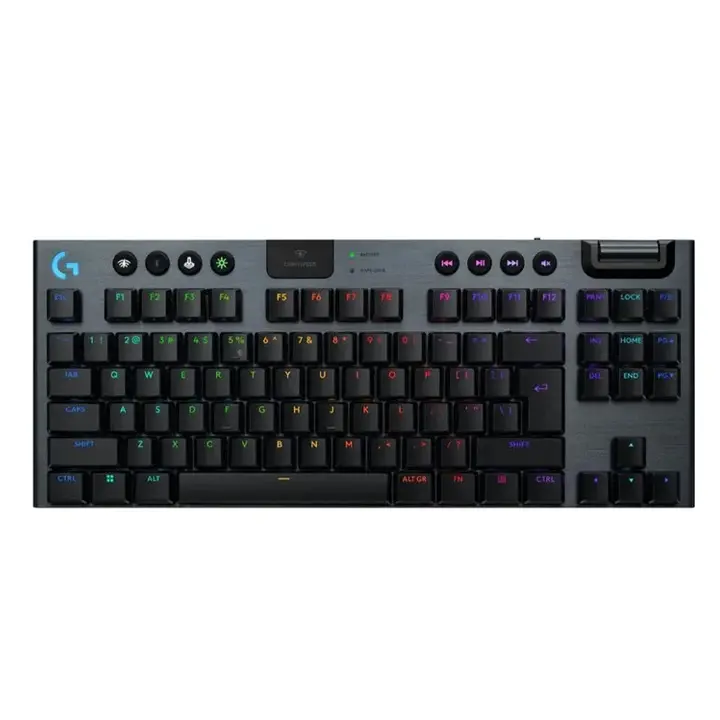 017896690216aac2e9d4b4f17_31685143_c_ffffff-fdffff-040608.webp Logitech G915 X Lightspeed, TKL, Tactile - Wireless Keyboard - Black - الصورة 1