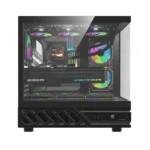 ⁦Darkflash DS950V ATX PC Case with 6 ARGB fans- Black⁩ - الصورة ⁦2⁩