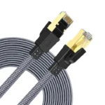 ⁦Twisted Minds Braided CAT8 FTP Flat Ethernet Cable Transmission Rate 40Gbps / 2000MHz - 3 M⁩ - الصورة ⁦2⁩