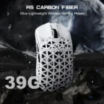 ⁦Attack Shark R5 Ultra Carbon Fiber Tri-Mode Wireless (BT/2.4G Wireless/Wired) 8K PAW3950MAX Gaming Mouse - White⁩ - الصورة ⁦4⁩