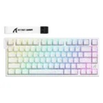 ATTACK SHARK R82 HE Wired 75% Gaming Keyboard with C01ULTRA LED Cable WHITE