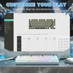 ⁦ATTACK SHARK R82 HE Wired 75% Gaming Keyboard with C01ULTRA LED Cable WHITE⁩ - الصورة ⁦6⁩