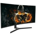 ⁦Twisted Minds TM34WQHD165VA 34" WQHD VA, 165HZ, 0.5ms, HDMI 2.1, Curved Gaming Monitor - Black⁩ - الصورة ⁦3⁩