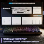 ⁦ATTACK SHARK X68 PRO HE Wireless Rapid Trigger Gaming Keyboard with Adjustable Actuation BLACK⁩ - الصورة ⁦6⁩