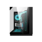 ⁦Acer V330 ATX Mid Tower Three Panel Front Top & Left Side Tempered Glass Case With 6 ARGB Fans - Black⁩ - الصورة ⁦2⁩