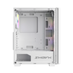 ⁦SHARX STRIKER ARGB - ATX PC Case With Front Mesh Panel, 4 x 120mm Pre-Installed Fans Model S-200,WHITE⁩ - الصورة ⁦6⁩