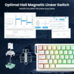 ⁦Attack Shark X68HE Wired Mechanical Gaming Keyboard - Rapid Trigger, Hall Effect Switches, RGB Lighting & 60% Layout⁩ - الصورة ⁦4⁩