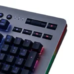 ⁦Thermaltake Level 20 RGB Titanium Aluminum Gaming Keyboard Cherry MX Silver Switches, 16.8M Color RGB, 32 color zone options, support Alexa Voice Control, Razer Chroma Sync compatible KB-LVT-SSSRUS-01⁩ - الصورة ⁦5⁩