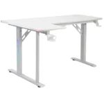 Cougar RGB R Gaming Desk (Left Side) 140 x 60 x 100 cm - White