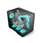 ⁦Acer V330 ATX Mid Tower Three Panel Front Top & Left Side Tempered Glass Case With 6 ARGB Fans - Black⁩ - الصورة ⁦3⁩