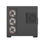 ⁦Darkflash C280 E-ATX Full-Tower PC Gaming Case, 7×ARGB Fans Included, 270° Tempered Glass, Reverse Connection Motherboard Compatible, 360mm Radiator Support, Black | C280B⁩ - الصورة ⁦6⁩