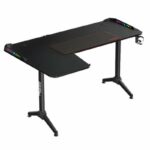 L Shaped Gaming Desk RGB Left Black - TM-Y-LB-RGB