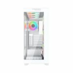 ⁦Twisted Minds Quantum Mid-Tower Two Panel Front & Left Side Tempered Glass Case with 7 ARGB Fans - White⁩ - الصورة ⁦4⁩