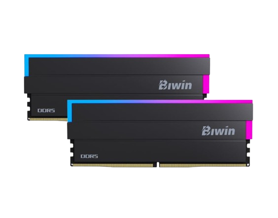 5176536960469396704a40be4_97991796.png Biwin 32GB Kit (2x16GB) Black Opal DW100 RGB Black DDR5 6000Mhz CL36 Memory - الصورة 1