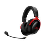 ⁦HyperX Cloud III S  Wireless/Bluetooth Gaming Headset -Red⁩ - الصورة ⁦2⁩