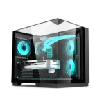 Acer V330 ATX Mid Tower Three Panel Front Top & Left Side Tempered Glass Case With 6 ARGB Fans - Black