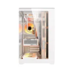 ⁦Darkflash C280 E-ATX Full-Tower PC Gaming Case, 7×ARGB Fans Included, 270° Tempered Glass, Reverse Connection Motherboard Compatible, 360mm Radiator Support, White | C280W⁩ - الصورة ⁦8⁩