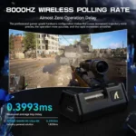 ⁦Attack Shark R5 Ultra Carbon Fiber Tri-Mode Wireless (BT/2.4G Wireless/Wired) 8K PAW3950MAX Gaming Mouse - Black⁩ - الصورة ⁦7⁩