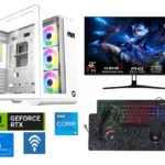 WHITE WIDOW i5 14th RTX 5060 TI 8GB  WITH MONITER AND COMB KIT