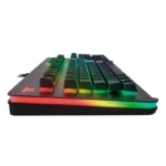 ⁦Thermaltake Level 20 RGB Titanium Aluminum Gaming Keyboard Cherry MX Silver Switches, 16.8M Color RGB, 32 color zone options, support Alexa Voice Control, Razer Chroma Sync compatible KB-LVT-SSSRUS-01⁩ - الصورة ⁦3⁩