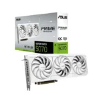 ⁦Asus Prime GeForce RTX 5070 OC Edition 12GB GDDR7 Graphic Card - White⁩ - الصورة ⁦2⁩