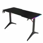 ROYAL RGB Lighting Gaming Table with Carbon Fiber Surface BLACK 110*60