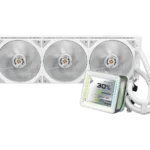 ASROCK STEEL LEGEND  360MM ALL-IN-ONE CPU LIQUID COOLER WITH 3.4 LCD DISPLAY -WHITE