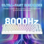 ⁦ATTACK SHARK R82 HE Wired 75% Gaming Keyboard with C01ULTRA LED Cable WHITE⁩ - الصورة ⁦5⁩