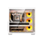 ⁦Darkflash C280 E-ATX Full-Tower PC Gaming Case, 7×ARGB Fans Included, 270° Tempered Glass, Reverse Connection Motherboard Compatible, 360mm Radiator Support, White | C280W⁩ - الصورة ⁦3⁩