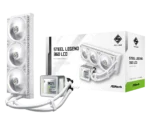 ⁦ASROCK STEEL LEGEND  360MM ALL-IN-ONE CPU LIQUID COOLER WITH 3.4 LCD DISPLAY -WHITE⁩ - الصورة ⁦2⁩