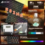 ⁦Attack Shark R82 HE Rapid Trigger 75% Wired 8KHz Magnetic Keyboard With 0.005mm RT - Black⁩ - الصورة ⁦2⁩