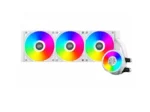 PC Cooler DA360 Pro ARGB CPU Liquid Cooler - WHITE