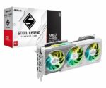 ⁦ASRock AMD Radeon - RX 9070 XT Steel Legend GDDR6 16GB - Graphics Card - White⁩ - الصورة ⁦2⁩