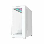 ⁦Twisted Minds Quantum Mid-Tower Two Panel Front & Left Side Tempered Glass Case with 7 ARGB Fans - White⁩ - الصورة ⁦5⁩