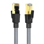 Twisted Minds Braided CAT8 FTP Flat Ethernet Cable Transmission Rate 40Gbps / 2000MHz - 3 M