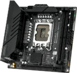 ⁦MS-Challenger H810ITX WIFI  Intel Core Ultra DDR5 Motherboard - Black⁩ - الصورة ⁦3⁩