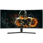 ⁦Twisted Minds TM34WQHD165VA 34" WQHD VA, 165HZ, 0.5ms, HDMI 2.1, Curved Gaming Monitor - Black⁩ - الصورة ⁦2⁩