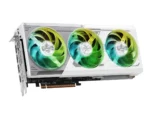 ⁦ASRock AMD Radeon - RX 9070 XT Steel Legend GDDR6 16GB - Graphics Card - White⁩ - الصورة ⁦4⁩