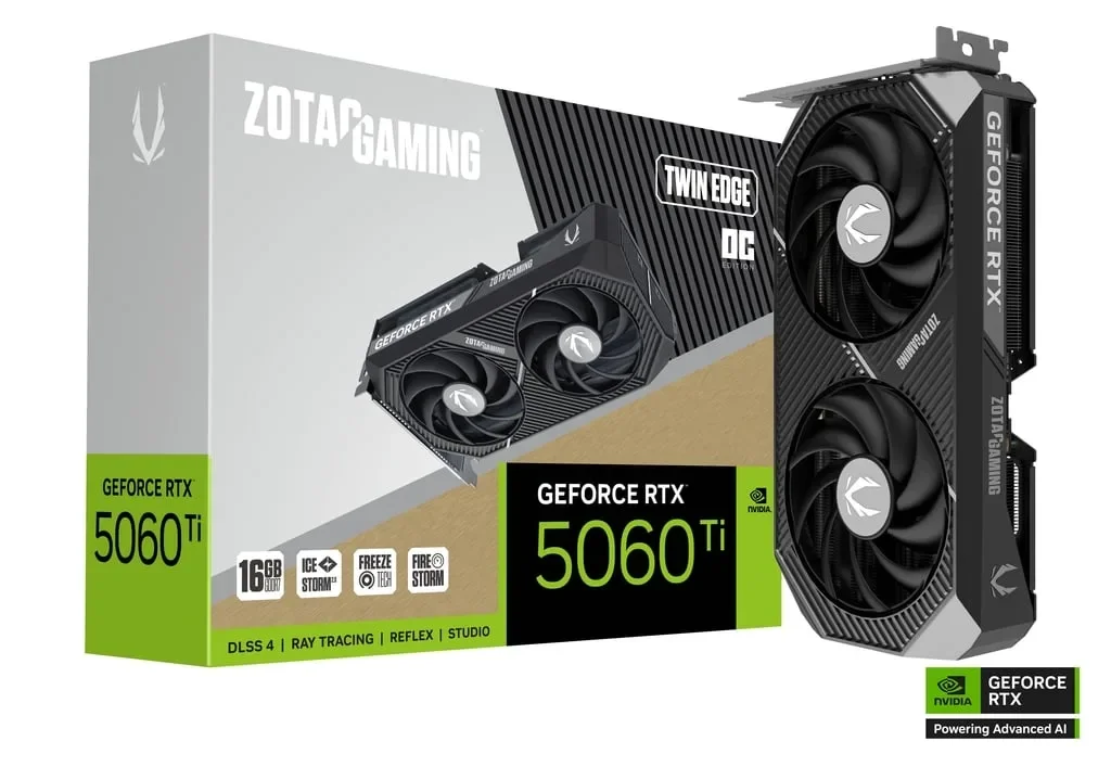 ososs-2525047-g10c-1 ZOTAC GAMING GeForce RTX 5060 Ti 16GB Twin Edge OC - الصورة 1
