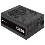 ⁦CORSAIR HX1000i 1000W Platinum Fully Modular Ultra-Low Noise ATX Power Supply (UK) - Black⁩ - الصورة ⁦3⁩