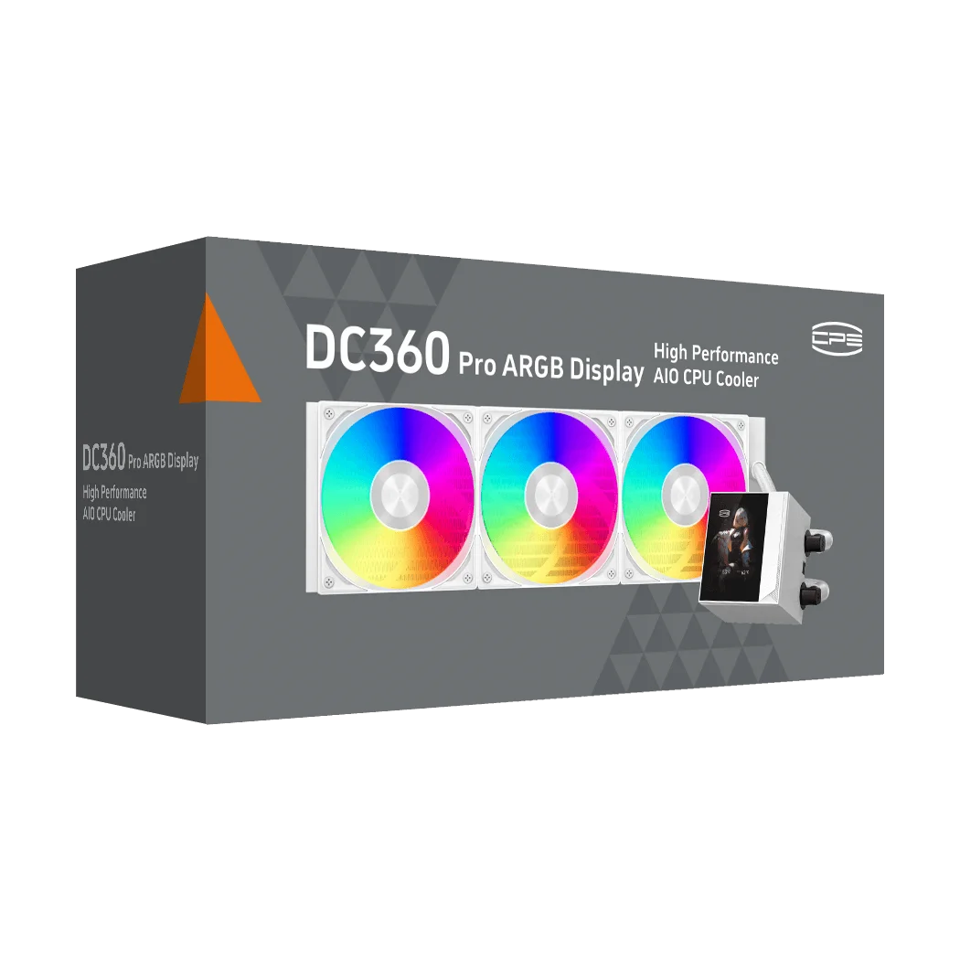 ososs-3011786-g15-5 WATER COOLER CPS DC360 Pro ARGB Display WHITE | DC360PROWHAWXY-GL - الصورة 1