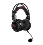 Xpg Precog Analog 3.5MM Ergonomic Cushions Rotatable Ear Cup Gaming Headset With Detachable Mic Hybrid Electrostatic Gaming Wired Black - الصورة 2