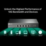 ⁦TP-Link TL-SX105 5-Port 10G Multi-Gigabit Desktop Switch⁩ - الصورة ⁦4⁩